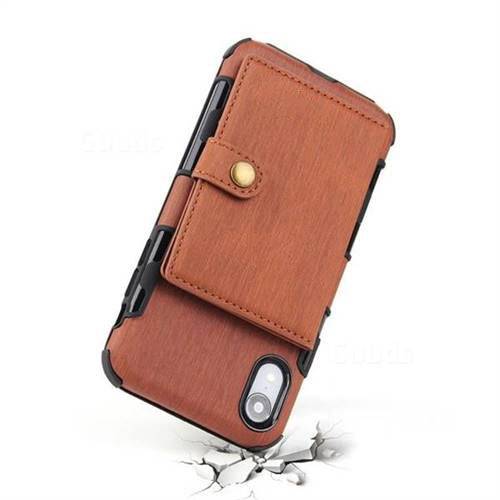 Security Copper Button Protective Case For iPhone XR Libiyi