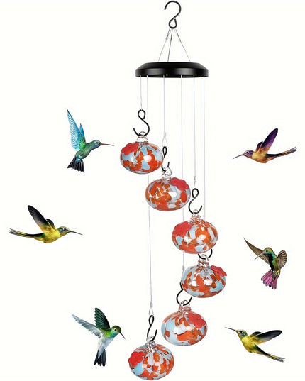 Shirem  Wind Chime Hummingbird Feeder - Libiyi