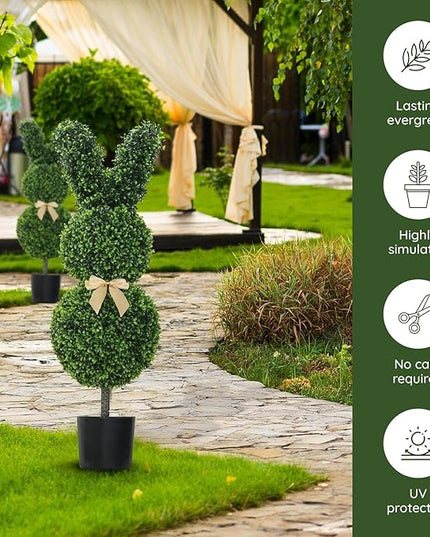 🔥Easter Hot Sale 49% OFF🌳🐇Artisan-Crafted Bunny Topiary Trees💥 - Libiyi
