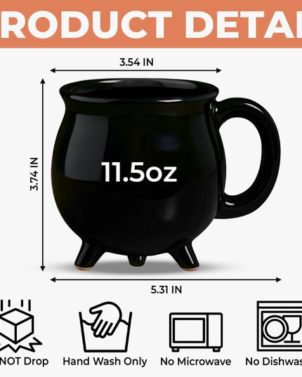🔥49% OFF - 🎃Ceramic Witch Cauldron Coffee Mug - Libiyi