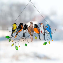 Load image into Gallery viewer, Birds Stained Glass Window Hangings - Libiyi