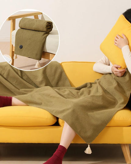 Portable Soft Zipper Electric Heated Blanket Shawl - Libiyi