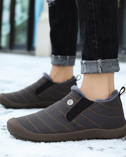 Large Size Waterproof Warm Cotton Snow Boots Lovers Shoes - Keilini