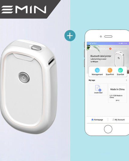 Wireless Bluetooth Mini Thermal Label Maker Printer - Keilini