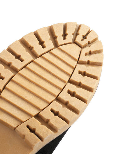 Women's warm thick sole high heel snow boots - Libiyi