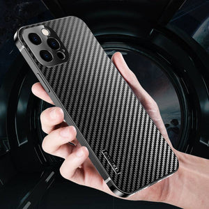 Stainless Steel Carbon Fiber Case For iPhone - Libiyi