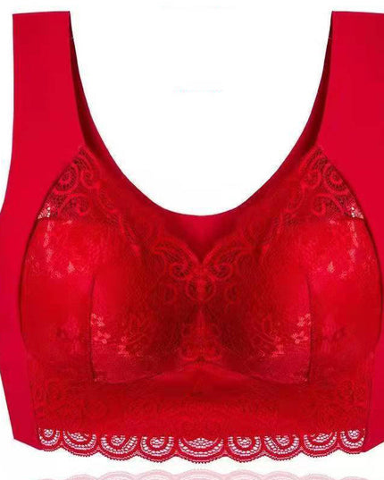 Push up beautiful back no steel ring lace underwear - Libiyi