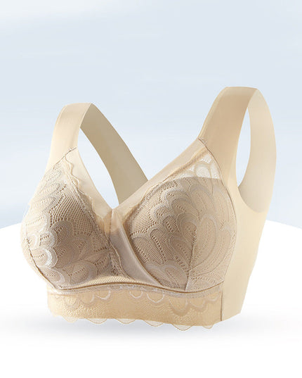 Women's thin no wire lace bra - Libiyi