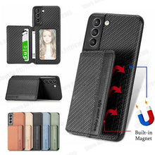 Cargar imagen en el visor de la galería, Wallet Magnetic Stand Shockproof Case for Samsung - Libiyi