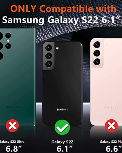 Bling Wallet Leather Case for Samsung S22 - Keilini