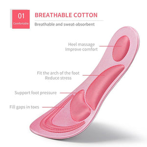 4d Memory Foam Orthopedic Insoles For Shoes Women Men - Libiyi