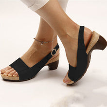 Laden Sie das Bild in den Galerie-Viewer, Libiyi Women&#39;s Elegant Low Chunky Heel Comfy Sandals - Libiyi