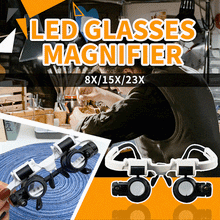 Cargar imagen en el visor de la galería, Keilini LED Glasses Magnifier - Libiyi