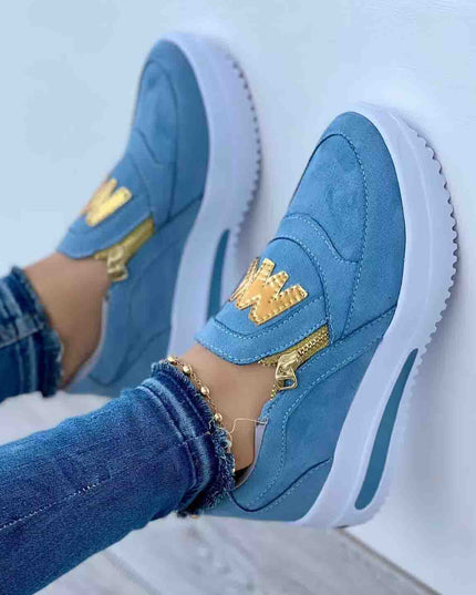 Libiyi Casual  Zipper Platform Sneakers for Women - Libiyi