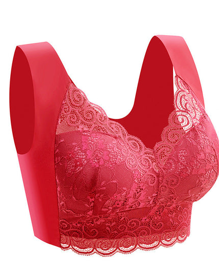 Push up beautiful back no steel ring lace underwear - Libiyi