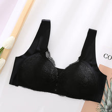 Load image into Gallery viewer, Women&#39;s Plus Size Lace Wide Straps Wireless Bra Front Closure Push Up Bras - Keillini