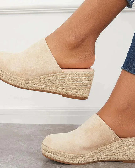 Women's large size thick bottom casual slippers - Libiyi