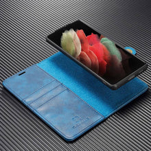 Carregar imagem no visualizador da galeria, Luxury Genuine Leather Wallet Flip Case For Samsung Galaxy A Series - Libiyi