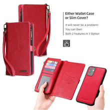 Carregar imagem no visualizador da galeria, MEGSHI Magnetic 2-in-1 Detachable Leather Wallet Case For Samsung A Series - Libiyi