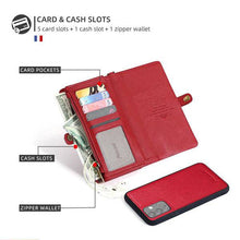 Cargar imagen en el visor de la galería, MEGSHI Magnetic 2-in-1 Detachable Leather Wallet Case For Samsung A Series - Libiyi