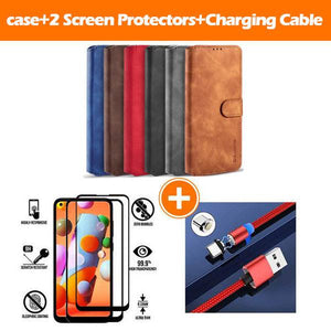 Wallet Stand PU Leather Case For Samsung Galaxy A12 - Libiyi