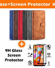 Brown / A42(5G) / Case+2-Pack Screen Protectors