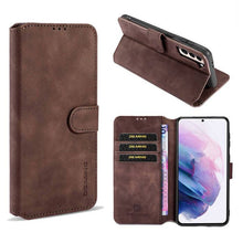 Laden Sie das Bild in den Galerie-Viewer, Wallet Stand PU Leather Case For Samsung Galaxy S21 Plus(5G) - Libiyi