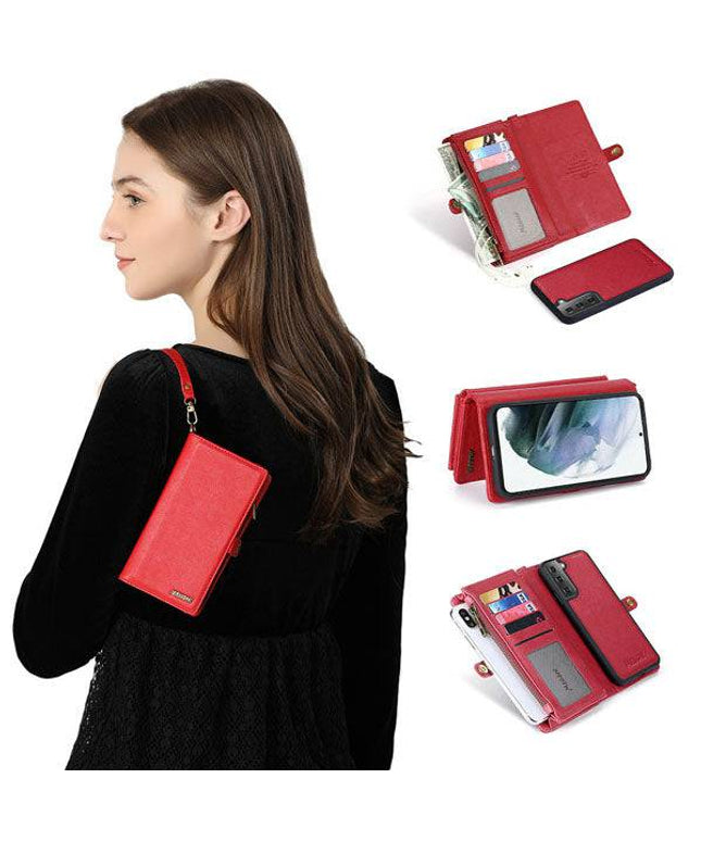 MEGSHI Magnetic 2-in-1 Detachable Leather Wallet Case For Samsung - Libiyi