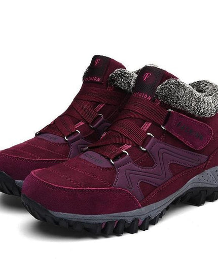 Autumn and winter non-slip warm and comfortable high-top casual cotton shoes—Unisex - Keillini