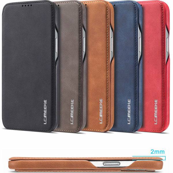Magnetic Leather Wallet Card Slot Case for iPhone - Libiyi