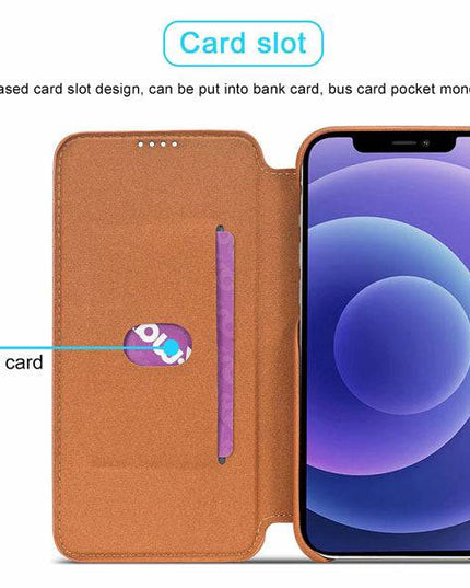 Magnetic Leather Wallet Card Slot Case for iPhone - Libiyi