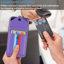 Load image into Gallery viewer, Lanyard Leather Wallet Card Holder Stand Phone Case For iPhone - Libiyi