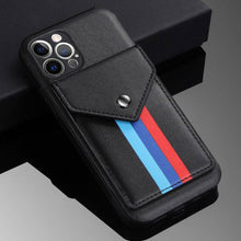Carregar imagem no visualizador da galeria, Lanyard Leather Wallet Card Holder Stand Phone Case For iPhone - Libiyi