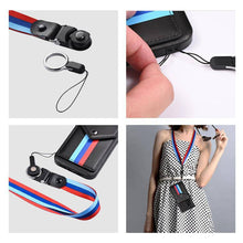 Cargar imagen en el visor de la galería, Lanyard Leather Wallet Card Holder Stand Phone Case For Samsung Galaxy - Libiyi