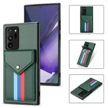 Cargar imagen en el visor de la galería, Lanyard Leather Wallet Card Holder Stand Phone Case For Samsung Galaxy - Libiyi