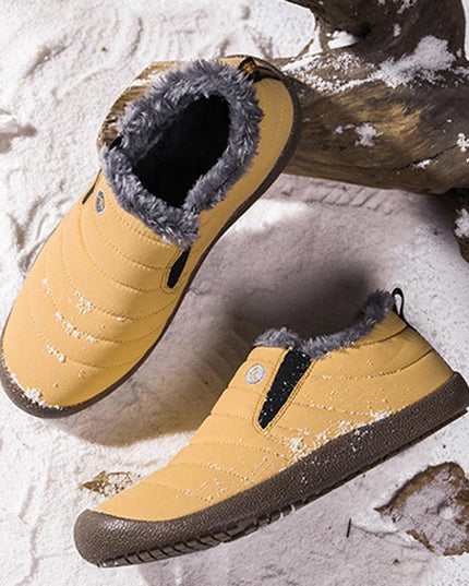 Large Size Waterproof Warm Cotton Snow Boots Lovers Shoes - Keilini