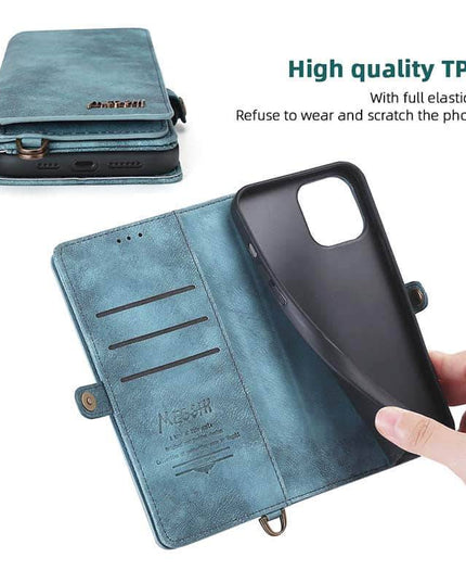 Cardholder Wrist Leather Phone Case for iPhone - Libiyi