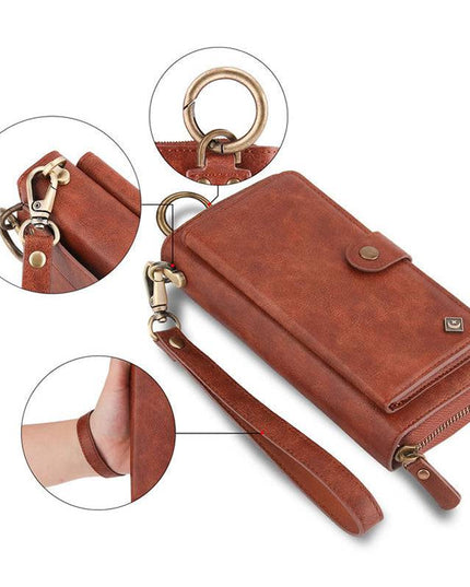 Leather Detachable Magnetic Wallet Case For Galaxy - Libiyi