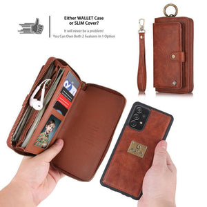 Leather Detachable Magnetic Wallet Case For Galaxy - Libiyi