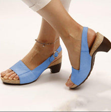 Carregar imagem no visualizador da galeria, Libiyi Women&#39;s Elegant Low Chunky Heel Comfy Sandals - Libiyi