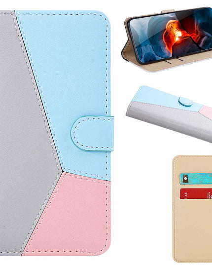 Three Color Matching Wallet Phone Case For Samsung - Libiyi