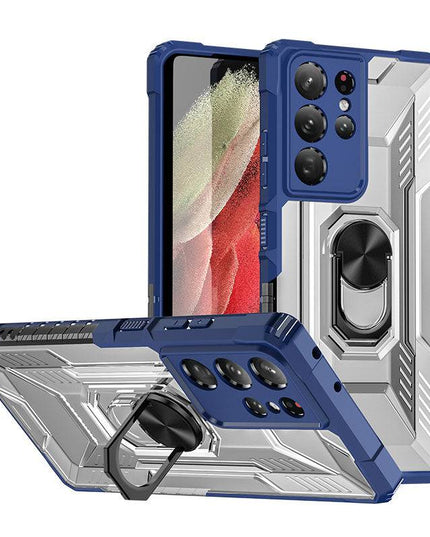 Magnetic Metal Finger Ring Holder Armor Case For Samsung S21 ULTRA 5G - Libiyi
