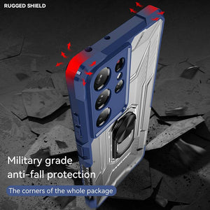 Magnetic Metal Finger Ring Holder Armor Case For Samsung S21 ULTRA 5G - Libiyi