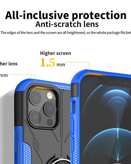 Robot 3 in 1 Heavy Duty Defender Case For iPhone 12 Pro - Libiyi