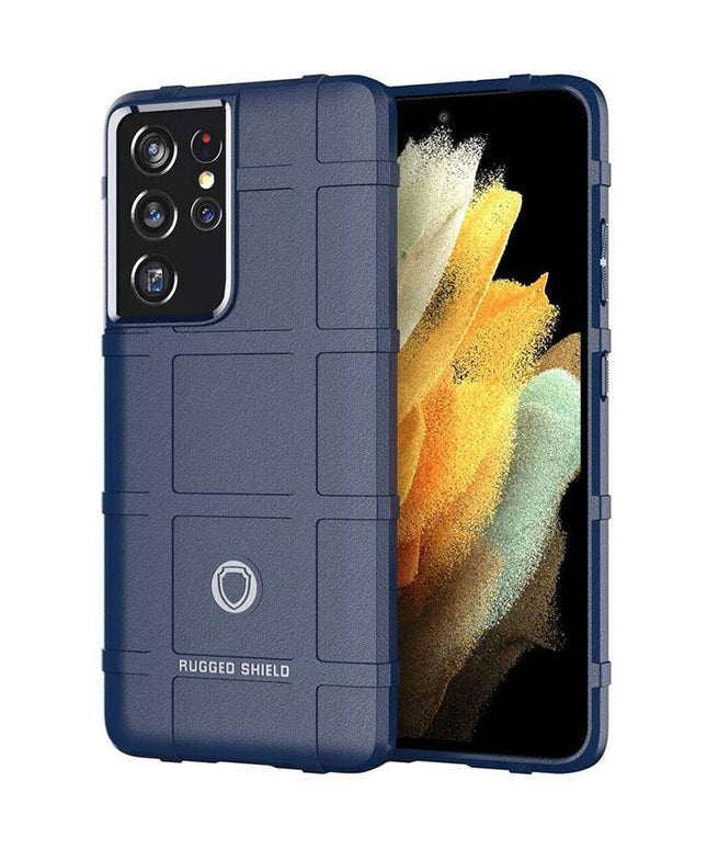 TPU Thick Solid Rough Armor Tactical Protective Cover Case For Samsung S21 Ultra - Libiyi