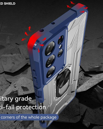 Magnetic Metal Finger Ring Holder Armor Case For Samsung - Libiyi