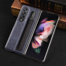 Load image into Gallery viewer, S Pen Slot Protective Leather Case for Samsung Galaxy Z Fold 3 5G - Libiyi