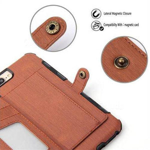 Security Copper Button Protective Case For iPhone 7Plus/8Plus - Libiyi