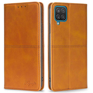 Leather Flip Wallet Cover for Samsung A12 - Libiyi