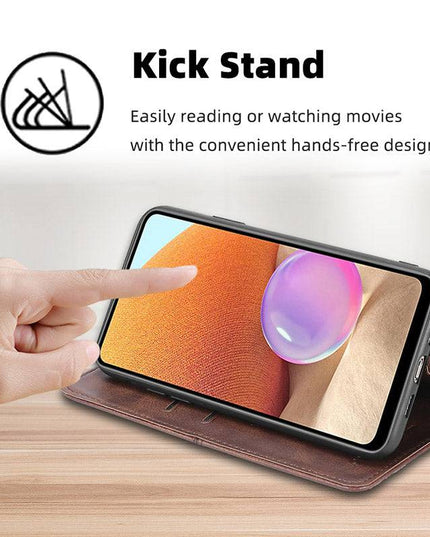 Leather Flip Wallet Cover for Samsung A32 - Libiyi